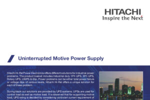 Uninterrupted Motive Power Supply (UMPS)